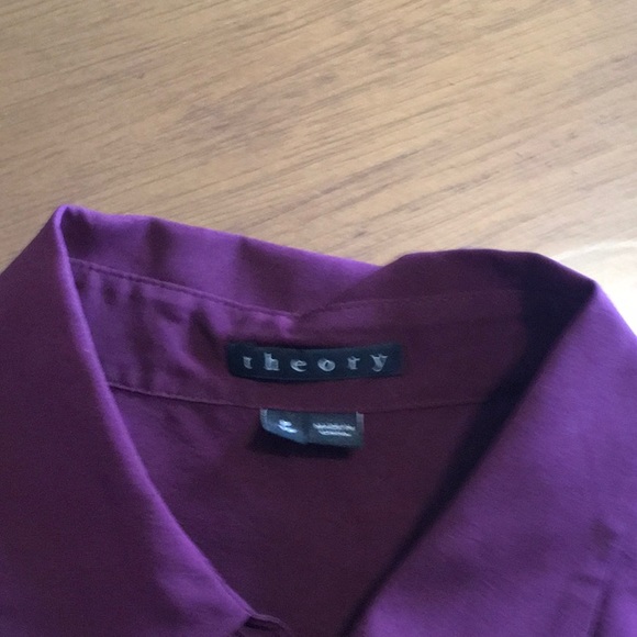 Theory sheer button down - Picture 5 of 6